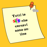 Tutte le info che cercavi sono on-line